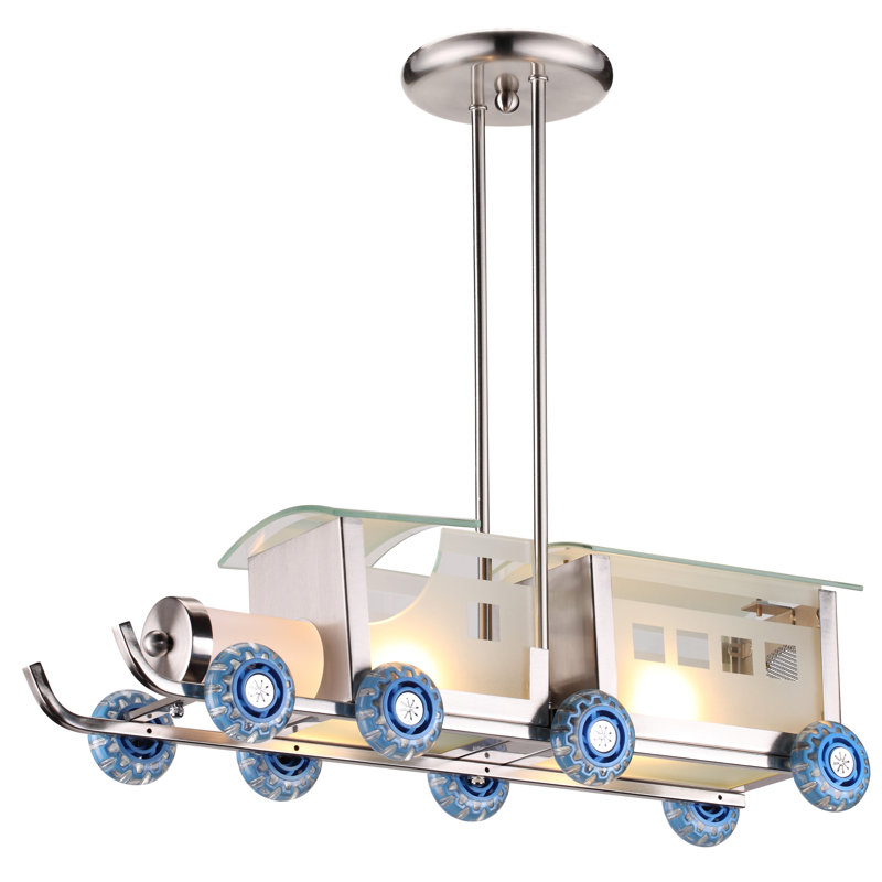 Kingsview Eclectic 2 Light Kids Train Pendant