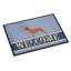 Tapis de porte pour l’extérieur anti-dérapant bavarois mounty hound welcome-38378925