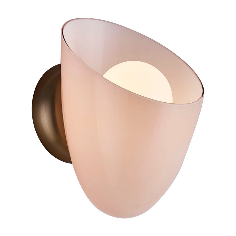 Cocoon 1 LT Winter Brass Wall Sconce Kalco