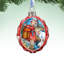 3'' Handmade Glass Holiday Shaped Ornament