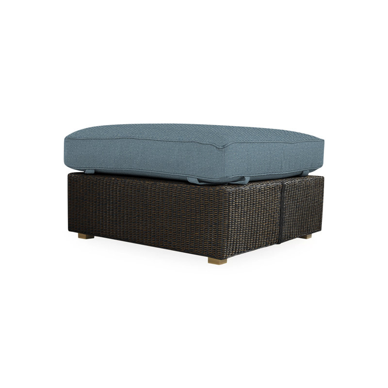 Hamptons Outdoor Ottoman, Cottage Pepper, Mink