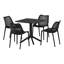 Ensemble repas carré pour 4 personnes-1488991808
