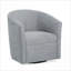 Fauteuil d'appoint pivotant en tonneau bleu marine Lainey, sièges rembourrés confortables pour adultes, meubles d'appoint de salon-1118987931