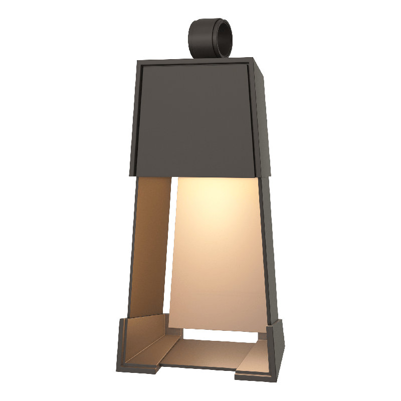 Revere Steel Wall Light, 19.1" H x 9.4" W x 4" D, Coastal Dark Smoke, Coastal Black
