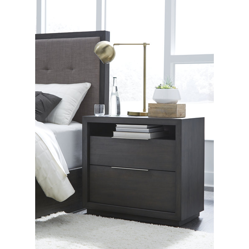 81.28cm W Solid Wood Bedside Table