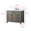 Ensemble de meuble-lavabo simple 42 po Ajiya-95866847-95866842