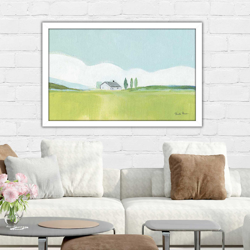 Fresh and Green - Peinture, H 21,5 po x l 27,5 po x P 0,75 po, Cadre blanc