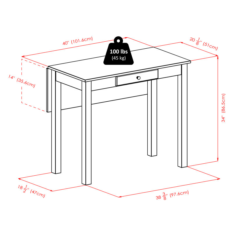 Ensemble de salle à manger 2 pièces Alek, Noyer, Tabouret de bar (siège d'une hauteur de 29 po)