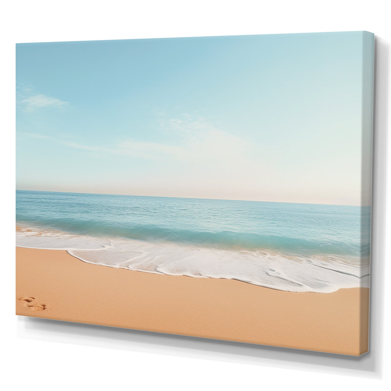 «Coastal Hush Dreaming Beach Sand III», reproduction sur toile, H 24 po x l 32 po x P 1 po, Toile tendue