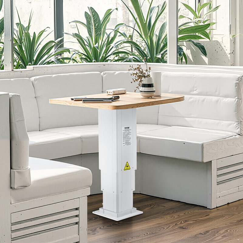 Système de colonne de levage de table électrique réglable de 176 lb avec une hauteur de 14,2 à 31,1 po