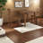 Compact Walnut Dining Table Sets With Extendable Leaf And Chairs