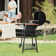 Royal Gourmet 30" Barrel Charcoal Grill with Smoker and Side Table