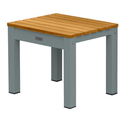 Soho 20" Teak Aluminum Outdoor Dining Bench