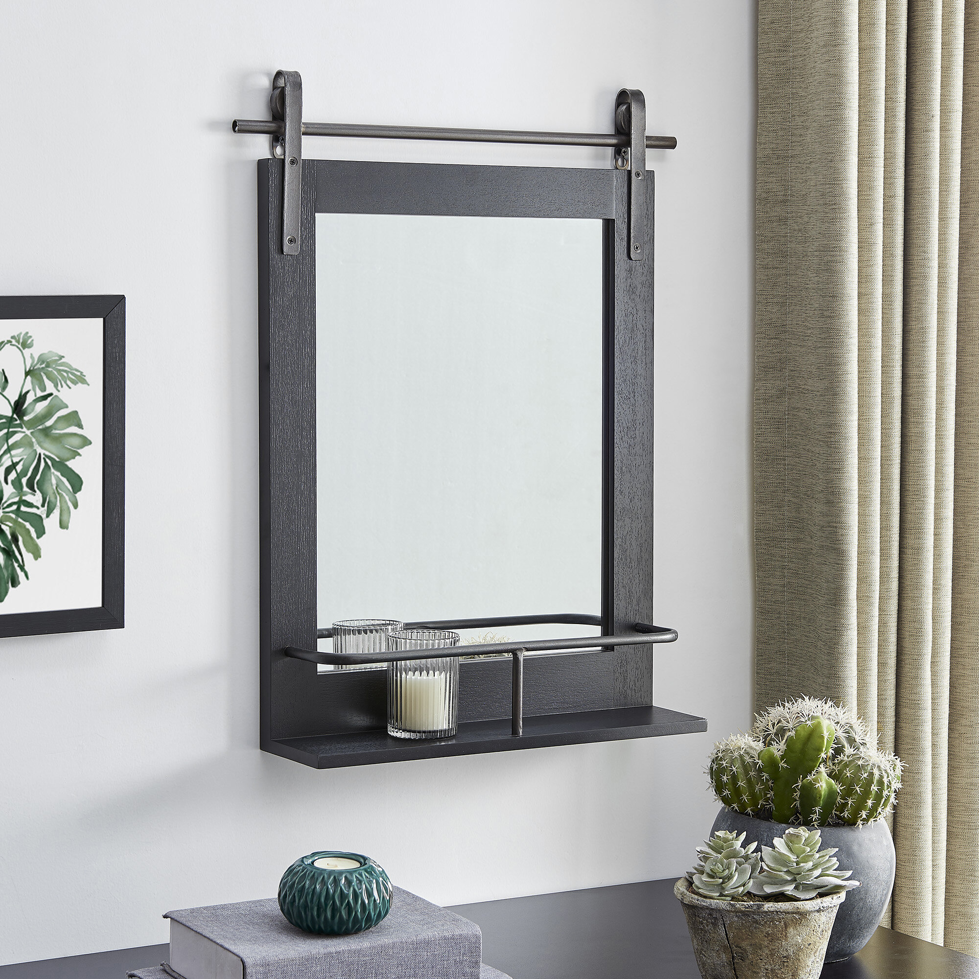 Gracie Oaks Lalana Farmhouse / Country Accent Mirror & Reviews | Wayfair