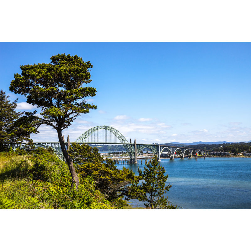 Yaquina Bay Bridge by Peeterv - Wrapped Canvas Print, 61cm H x 91cm W x 3.8cm D