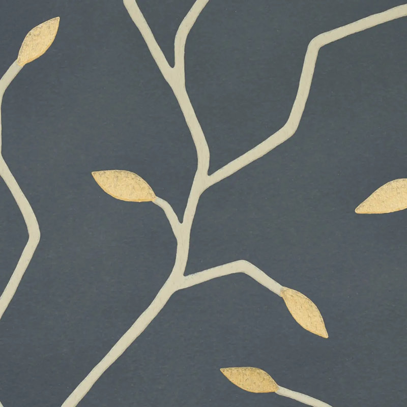 Cymbeline Wallpaper, Charcoal/Gold