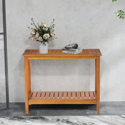 Console de patio en bois d'acacia
