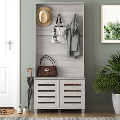 Lismore Hall Tree 31.3'' Wide with Bench and Shoe Storage