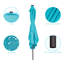 10' x 6.5' Rectangular Lighted Market Umbrella with Crank Lift-1923168055