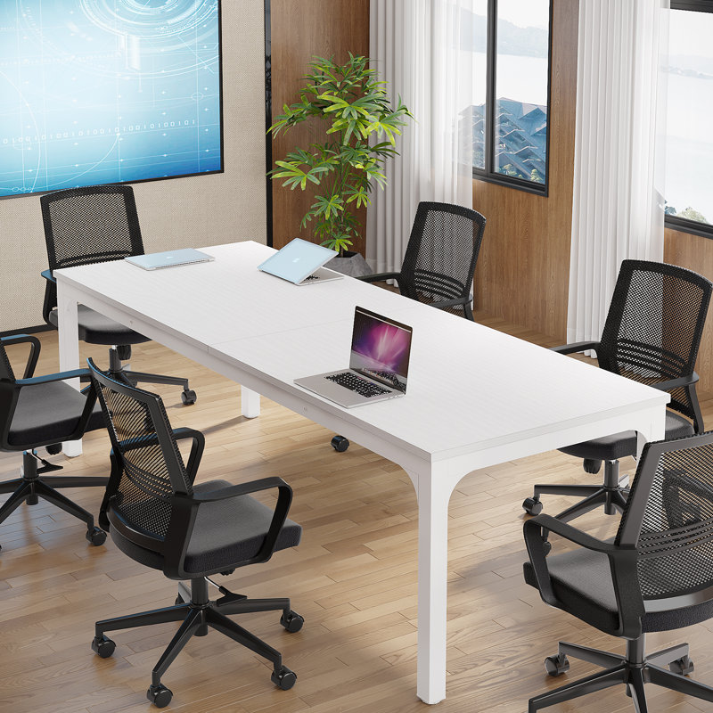78.74'' Rectangle Conference Table, White