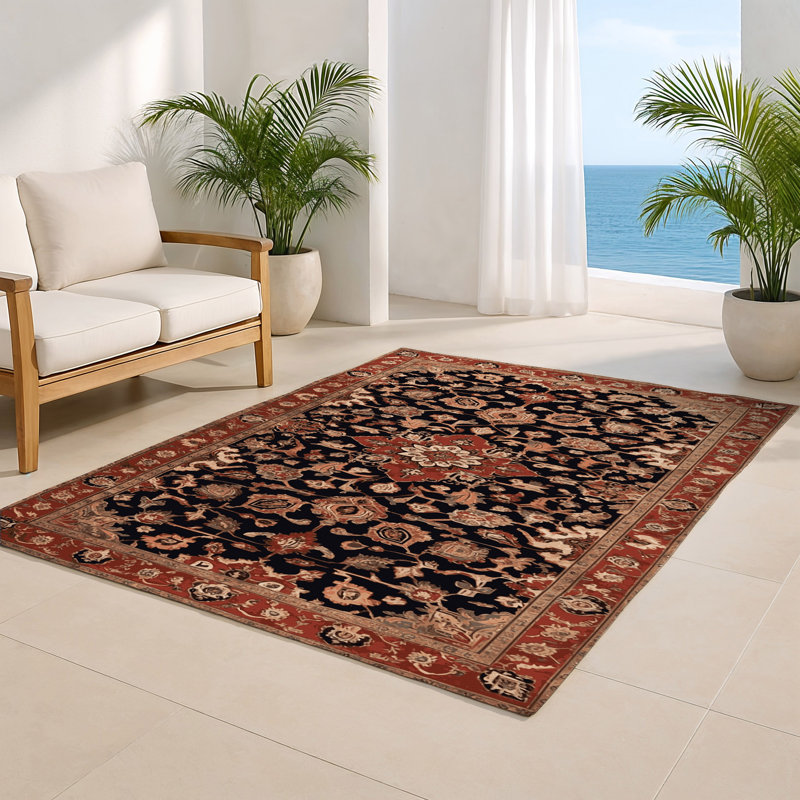 Tapis d'intérieur et d'extérieur brun Persian, Rectangulaire 2 pi x 3 pi
