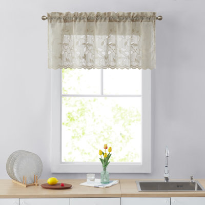 Floral Tailored Window Valance