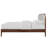 Gosman Wood Queen Platform Bed, Walnut/White-396036522