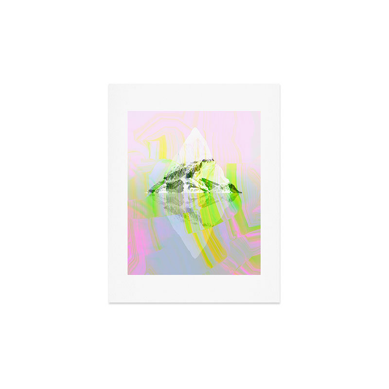 Iceberg tropical - impression sans cadre, H 14 po x l 11 po