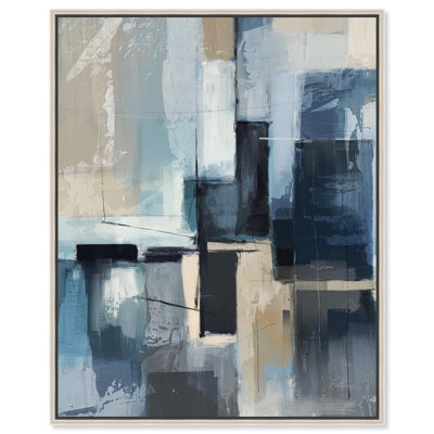 Trust in you Blue Decor Canvas Print by Notoriart