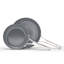Calphalon  Premier Ceramic Nonstick 8" and 10" Frying Pan Set, Mushroom Gray
