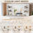 Makeup Vanity With Led Lighted Mirror And Built-In Power Supply-11717336