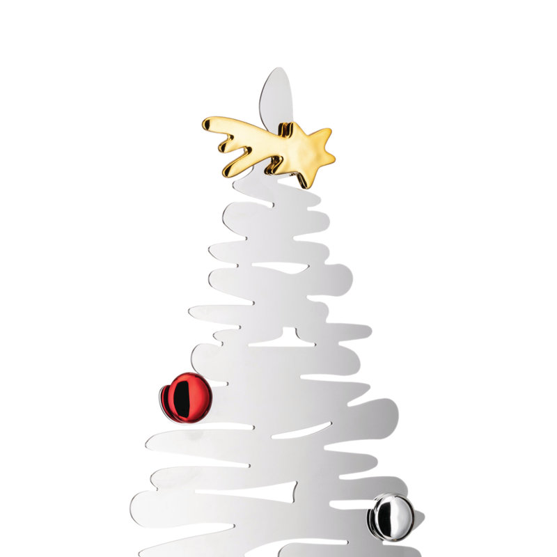 Bark Christmas Tabletop Tree, Steel, 45cm H x 35.5cm W x 14cm D
