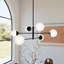 Plafonnier lustre 6 lumières Hunter Hepburn