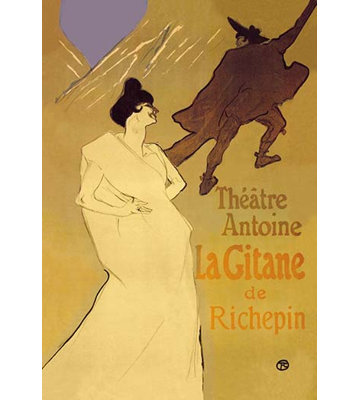 " La Gitane De Richepin: Theatre Antoine " by Henri de Toulouse-Lautrec Print
