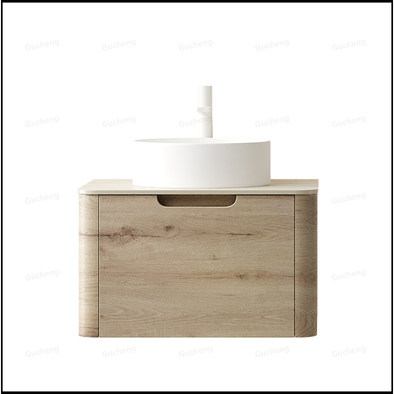 Meuble-lavabo flottant avec lavabo rond 30 po, 30"