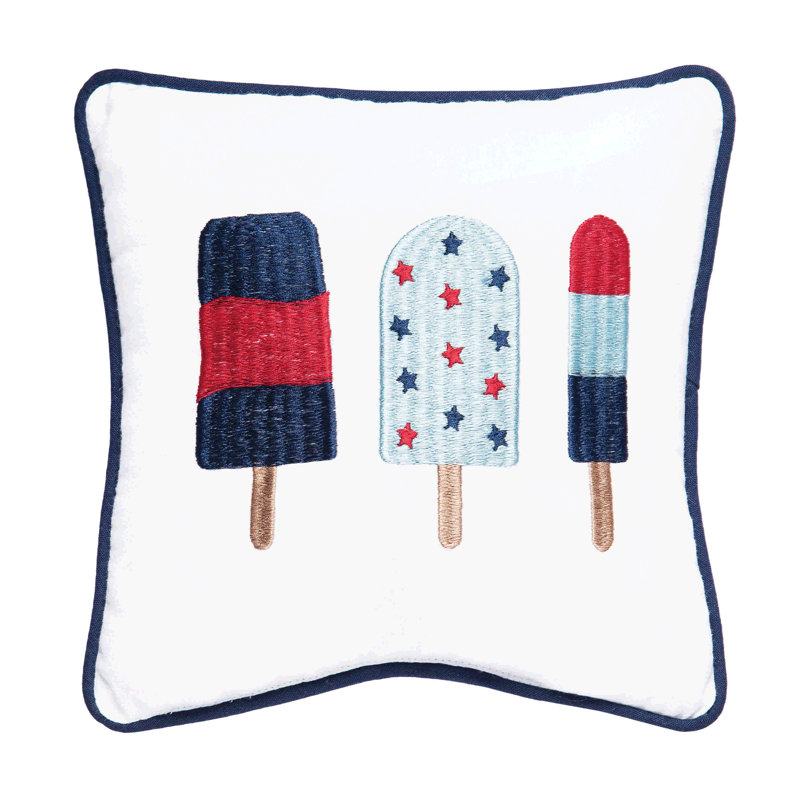 3 Popsicles Throw Pillow