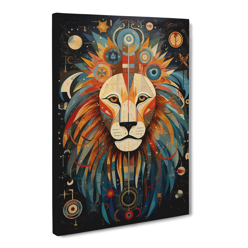 Leo Zodiac Dadaism - Wrapped Canvas, 76cm H x 50cm W x 3cm D