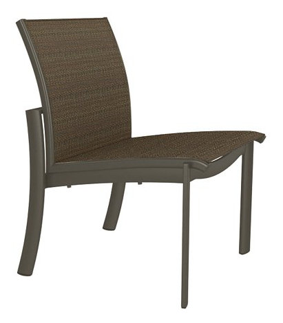 Kor Outdoor Dining Side Chair, Mocha, Rincon