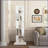 Bookshelf 5-Tier 360° Rotating with Clear Acrylic Shelves &amp; Anti-Toppling Base | White | Particle Board