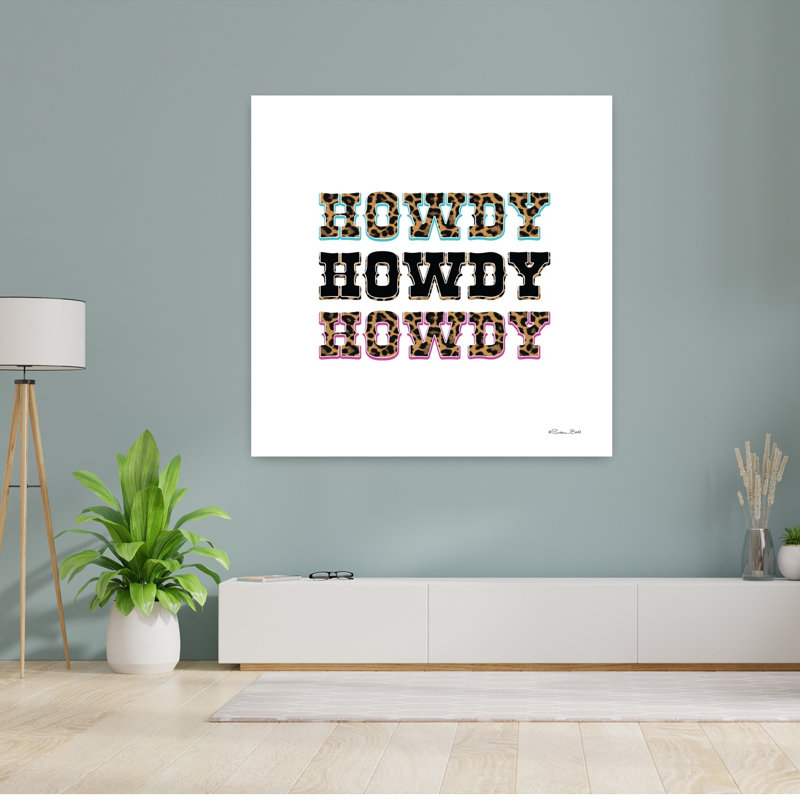 Howdy, art contemporain abstrait, H 48 po x l 48 po