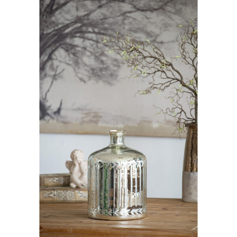 Kami Glass Table Vase, 13.8" H x 9.8" W x 9.8" D