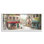 «Traditional Town Square Landscape Vintage Bistro Architecture», art mural surdimensionné sur toile tendue par Ruane Manning