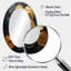 Miroir mural ovale en vinyle doré et gris Melody III-405527931