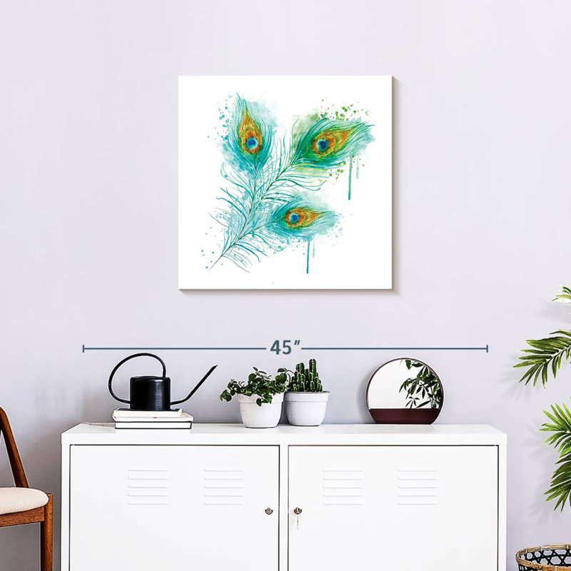 Plumes de paon Kerner Splash, H 24 po x l 24 po