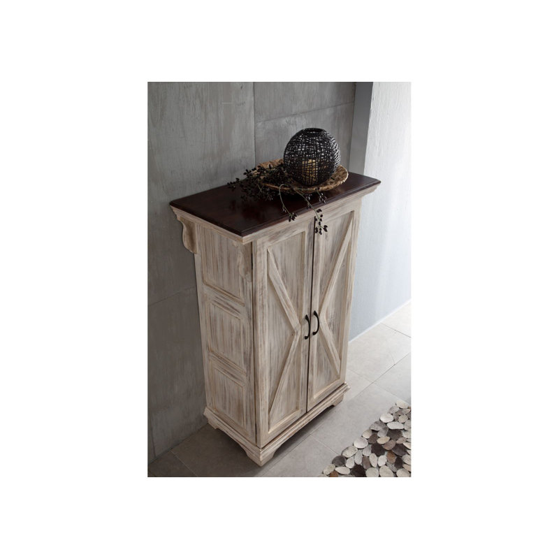 Castle 2 Door Solid Wood Wardrobe