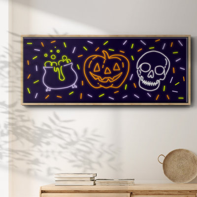 Neon Halloween Collection D-, toile encadrée