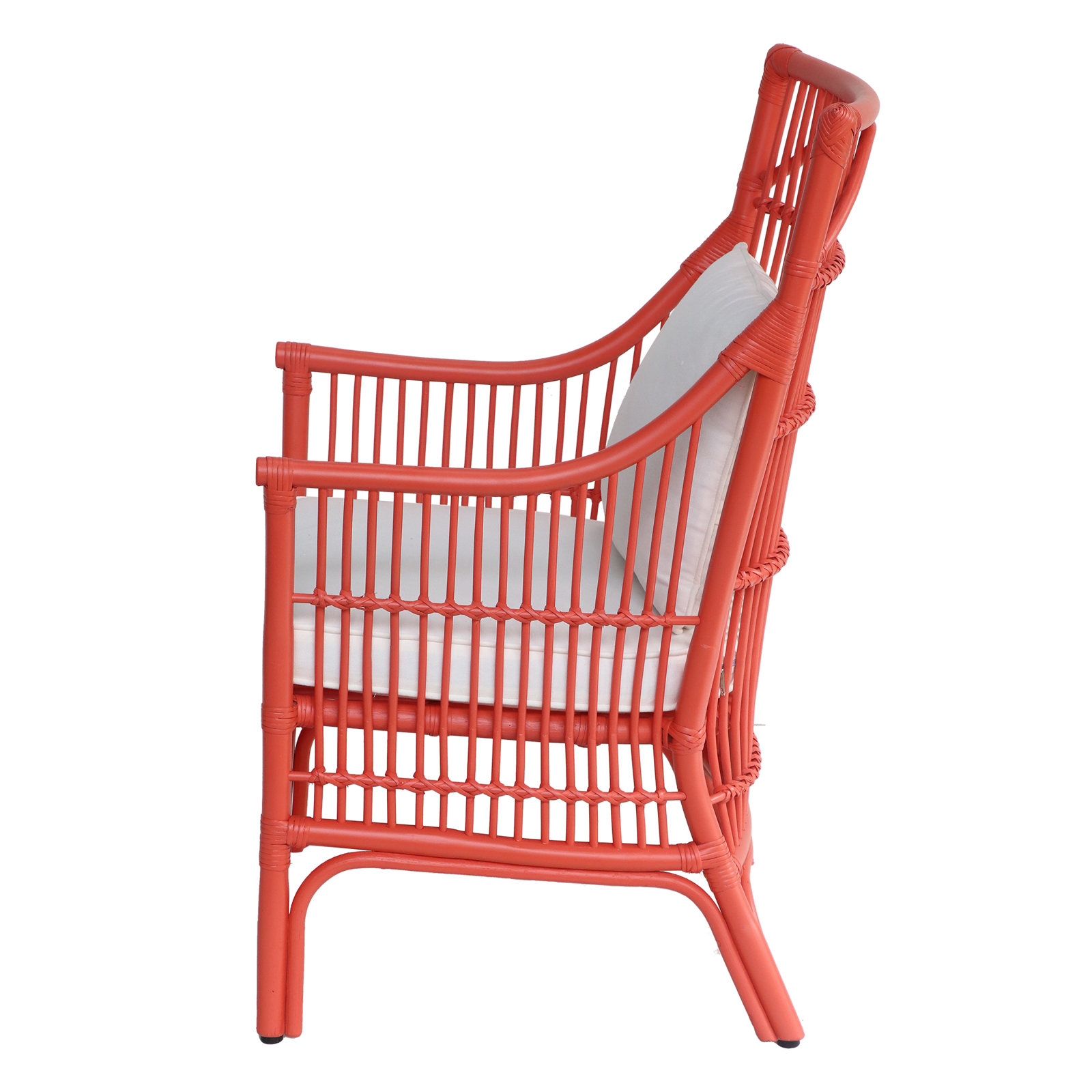 Jamestown Rattan Armchair, Orange