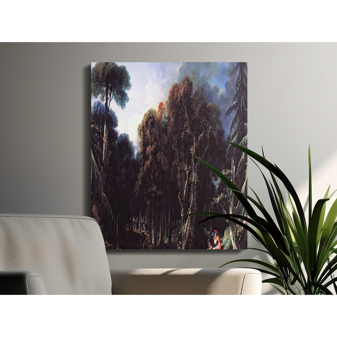Forest Scene Canvas Wall Art, Gallery Wrapped Matte Print, Woodland Landscape, Ready to Hang, Archival Quality, Home Decor, Statement Piece