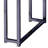Charming Natural Oak End Table With Chrome Finish For Versatile Decors