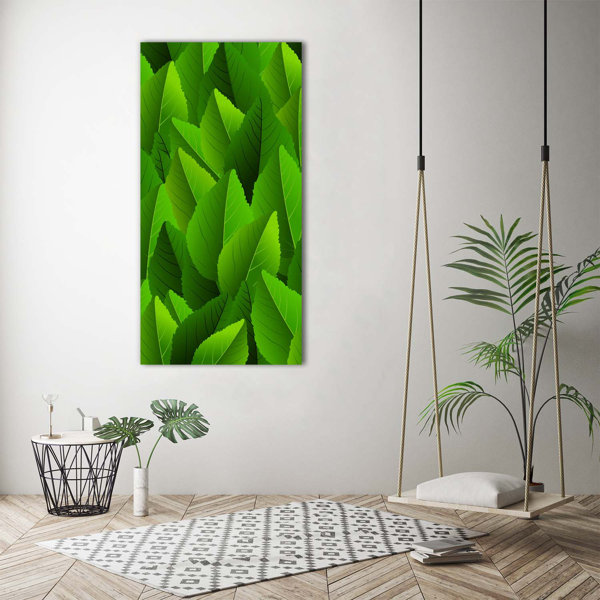 Ebern Designs Green Leaves - Wrapped Canvas Art Prints | Wayfair.co.uk